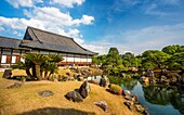 Japan, Kyoto City, Nijo Castle, Ninomaru Palace, gardens.