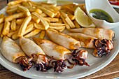 Squid and chips