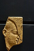 Pharaoh relief. Egyptian Pharaonic collection. Louvre Museum. Paris. France.