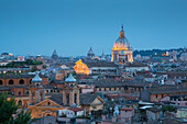 View over Rome from Villa Borghese, Rome, Lazio, Italy, Europe
