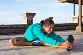 Young woman doing yoga