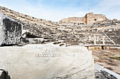 'Ruins of an amphitheatre; Miletus, Turkey'