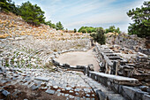 'Ruins of an amphitheatre; Priene, Turkey'