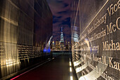 'Empty Sky: New Jersey September 11th Memorial at sunset, Liberty State Park; Jersey City, New Jersey, United States of America'