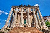 Temple of Antonius and Faustina, Forum romanum, Rome, Latium, Italy