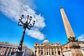Petersplatz, Petersdom, Obelisk, Rom, Latium, Vatikan