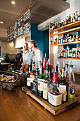 The Cott & Co Fish bar at the Cottesloe Beach is one of the many trendy eateries in Perth