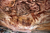 Felsmalereien der Aborigines in der Nähe vom Laura, Queensland, Australien