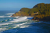 Coast at Heceta Head , <Heceta Head Lighthouse> , North of Florence , Oregon , USA