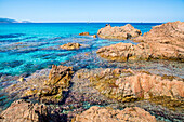 Balagne, France, the sea at Ostriconi beach, Corse