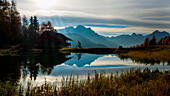 Europe, Italy, Trentino, Dolomites, Fassa Valley. downhill style