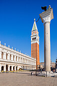 St Mark´s Campanile at Piazza di San Marco, Venice, Veneto, Italy, Europe.