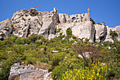 Castle,  Les-Baux-de-Provence,  Les Alpilles,  Provence-Alpes-Côte d'Azur,  Bouches-du-Rhône,  France