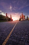 Red Square sunset.