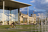 Germany, Berlin, Paul Lobe Haus Building by architect Stephan Braunfels, office of the parliamentary committees of the German parliament nearby Reichstag