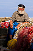 France, Haute Corse, Cap Corse, Centuri Harbour, the fisherman Pierrot Tolaini