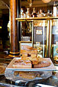 Spain, Madrid, bar of the Oriente Cafe, dulces, sweet pastries