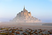 France, Manche, Mont Saint Michel (St Michael's Mount), listed as World Heritage by UNESCO