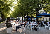 France, Yvelines, Versailles, Avenue de Saint Cloud, terrace near the castle