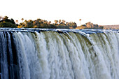 Zimbabwe, Matabeleland North province, the Zambezi River at Victoria Falls listed as World Heritage by UNESCO