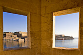 Malta, Valletta listed as World Heritage by the UNESCO, the Three Cities, the Lookout Tower at Senglea
