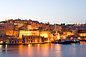 Malta, Valletta, listed as World Heritage by the UNESCO, view from Senglea