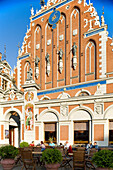 Latvia (Baltic States), Riga, European capital of culture 2014, historical centre listed as World Heritage by UNESCO, Brotherhood of the Black Heads building dating of 1344 and rebuilt in 2000
