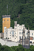 Schloss Stolzenfels in Koblenz am Rhein, Oberes Mittelrheintal, Rheinland-Pfalz, Deutschland, Europa