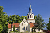 Kirche von Tranekær auf  Insel Langeland, Dänische Südsee, Süddänemark, Dänemark, Nordeuropa, Europa