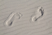 Fußabdruck im Sand, Foot steps in sand