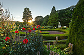 Park, Wasserschloss Burg Anholt, bei Isselburg, Münsterland, Nordrhein-Westfalen, Deutschland