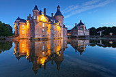 Anholt moated castle, near Isselburg, Muensterland, North-Rhine Westphalia, Germany