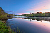 Moorweiher im Naturschutzgebiet Rotes Moor, Rhön, Hessen, Deutschland