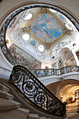 France, Oise, the main staircase of Chantilly castle