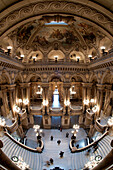 France, Paris, Garnier opera house, the staircase