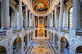 France, Yvelines, Chateau de Versailles, listed as World Heritage by UNESCO, the Royal Chapel, still used for concerts