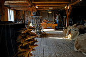 Norway, Nordland County, Lofoten Islands, town of A (Å) at the end of Moskenes, Fishing Museum, former room to transform cod-fish