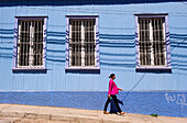 Chile, Valparaiso Region, Valparaiso, historic district listed as World Heritage by UNESCO, Cerro Conception, iron sheet houses with colourful facades