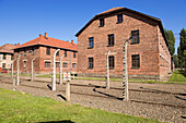 Poland, Silesian region, near Krakow, village of Oswiecim, the camp of extermination of Auschwitz, listed as World Heritage by UNESCO
