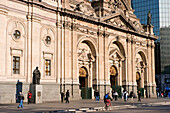 Chile, Santiago de Chile, Plaza de las Armas, the cathedral