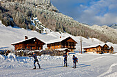 France, Haute Savoie, Le Grand Bornand, Bouchet Valley and Nordic ski area