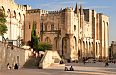 France, Vaucluse, Avignon, the Palais des Papes listed as World Heritage by UNESCO