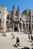 France, Vaucluse, Avignon, the Palais des Papes listed as World Heritage by UNESCO