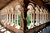 France, Bouches du Rhone, Aix en Provence, St Sauveur Cathedral, Romanesque cloister of the end of the 12th century