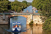 France, Herault, Vias, the Canal du Midi listed as World Heritage by UNESCO