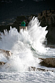 France, Bouches du Rhone, Cassis, Labbe wind, south west wind on the Cassis lighthouse