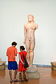 Greece, Athens, National Archaeological Museum, Kouros statue of 600 BC