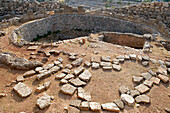 Greece, Peloponnese Region, archaeological site of Mycenae (Mykines) listed as World Heritage by UNESCO, the first circle of royal tombs