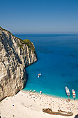 Greece, Ionian Islands, Zante Island (Zakynthos), the Western Coast, Sinking Bay (Navaghio Bay)