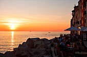 Croatia, Istria, Adriatic Coast, the city of Rovinj, sunset